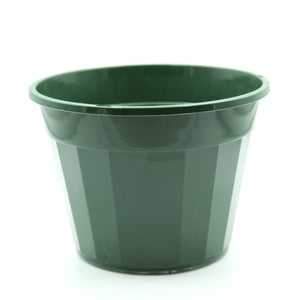 140mm Black or Green Hanging Basket Pot with Hanger and Optional Saucer