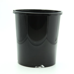 140mm Round Pakwell Plastic Pot in Black
