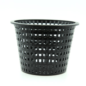 140mm Round Net Basket Orchid / Hydroponics Pot in Black
