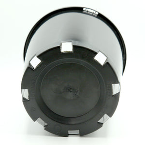 180mm Round Slimline Plastic Pot in Black
