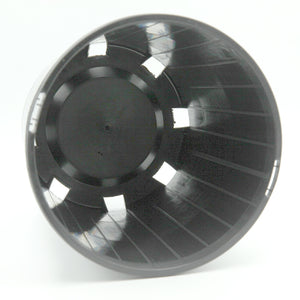 180mm Round Slimline Plastic Pot in Black