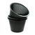 200mm Round Net Basket Orchid / Hydroponics Pot in Black