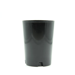 75mm Round Black Plastic Tube Pot
