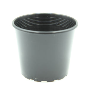 80mm Round Squat Pot in Black