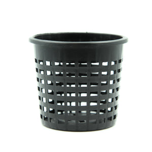 80mm Round Net Basket Orchid / Hydroponics Pot in Black