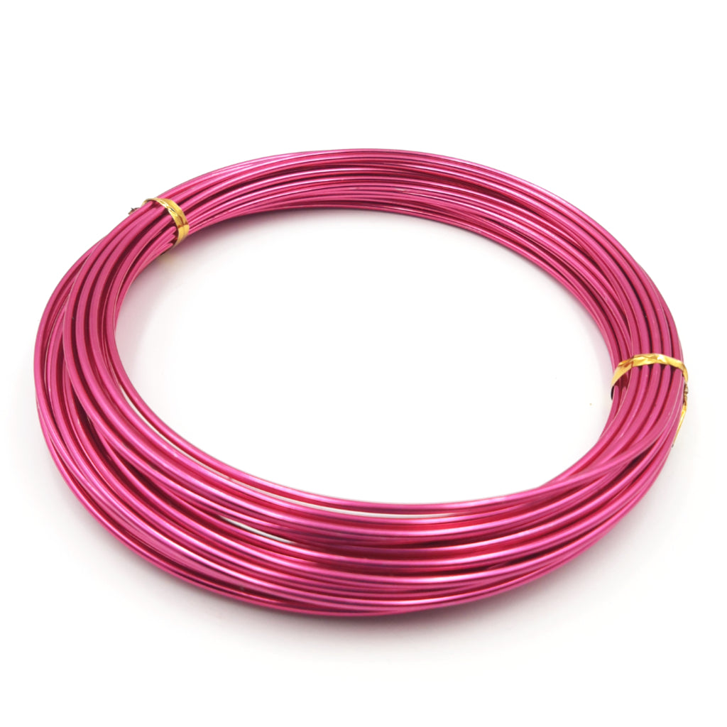 Floral Wire Aluminium 2mm x 12m - Hot Pink