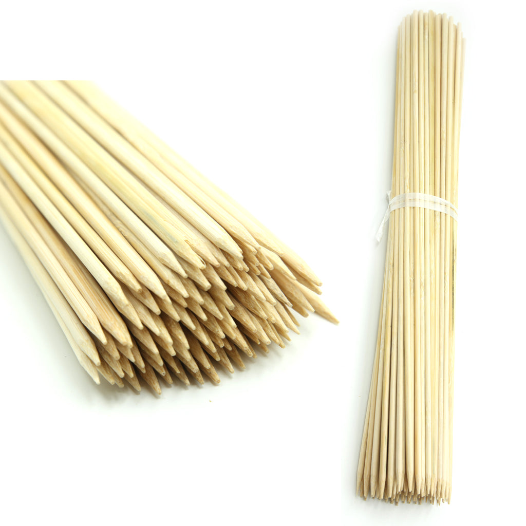 40cm (15.75") Bamboo Flower Sticks Natural ~4mm Thickness