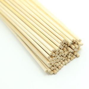40cm (15.75") Bamboo Flower Sticks Natural ~4mm Thickness